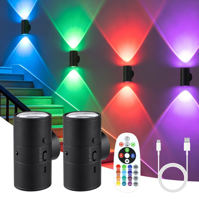 Amazon Rechargeable RGB Motion Sensor Night Light with Magnetic Adhesive Color-Changing LED Wall Light Downlight Amazon Rechargeable RGB Motion Sensor Night Light with Magnetic Adhesive Color-Changing LED Wall Light Downlight