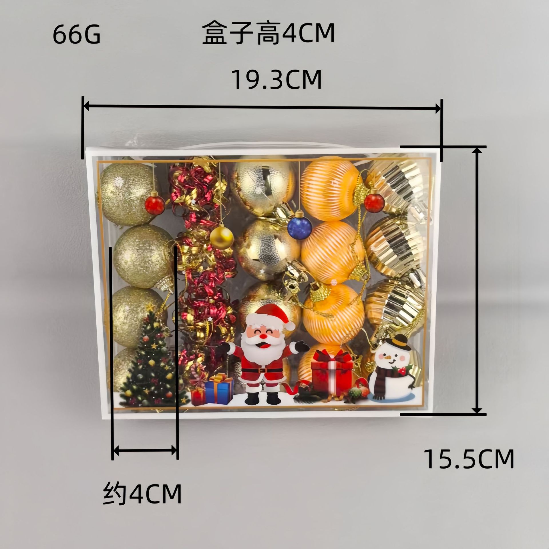 Nuevos Adornos navideños transfronterizos cuelgan bolas navideñas juego de bolas navideñas colgante de árboles de Navidad caja de regalo bolas navideñas q image 21