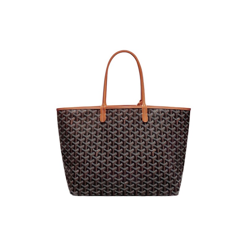 Goyard/戈雅牛皮荔枝纹棉麻托特包Tote子母包潮流复古单肩手提包|undefined