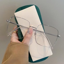 小红书网红同款近视眼镜女款高清防蓝光平光镜素颜神器眼镜框批发