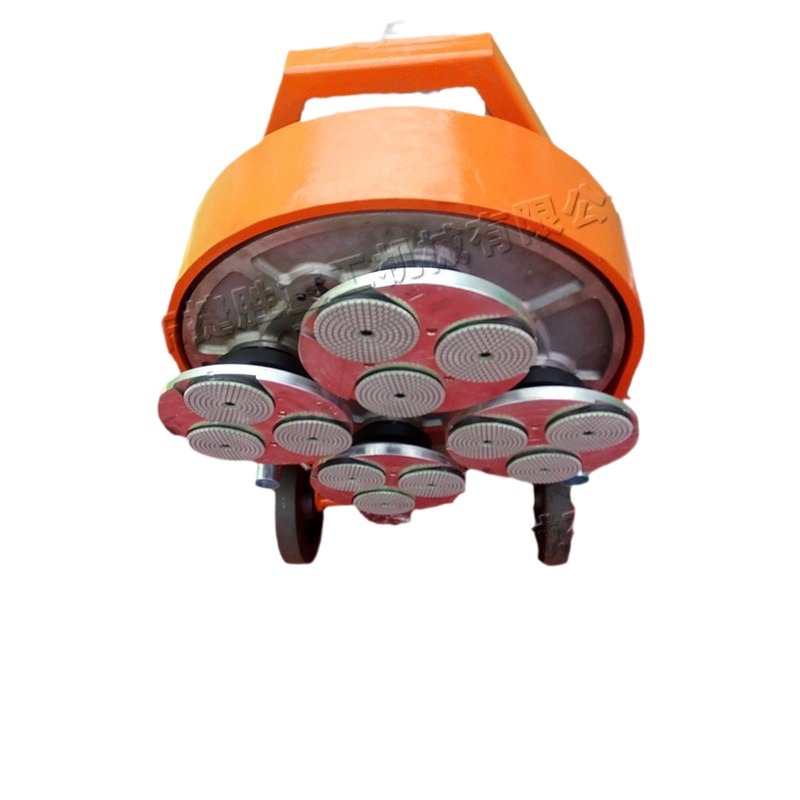 Máquina de molienda de conversión de frecuencia de 12 cabezales máquina de reacondicionamiento de terrazo de concreto empuje manual de capa epoxi y recolección de polvo máquina todo en uno