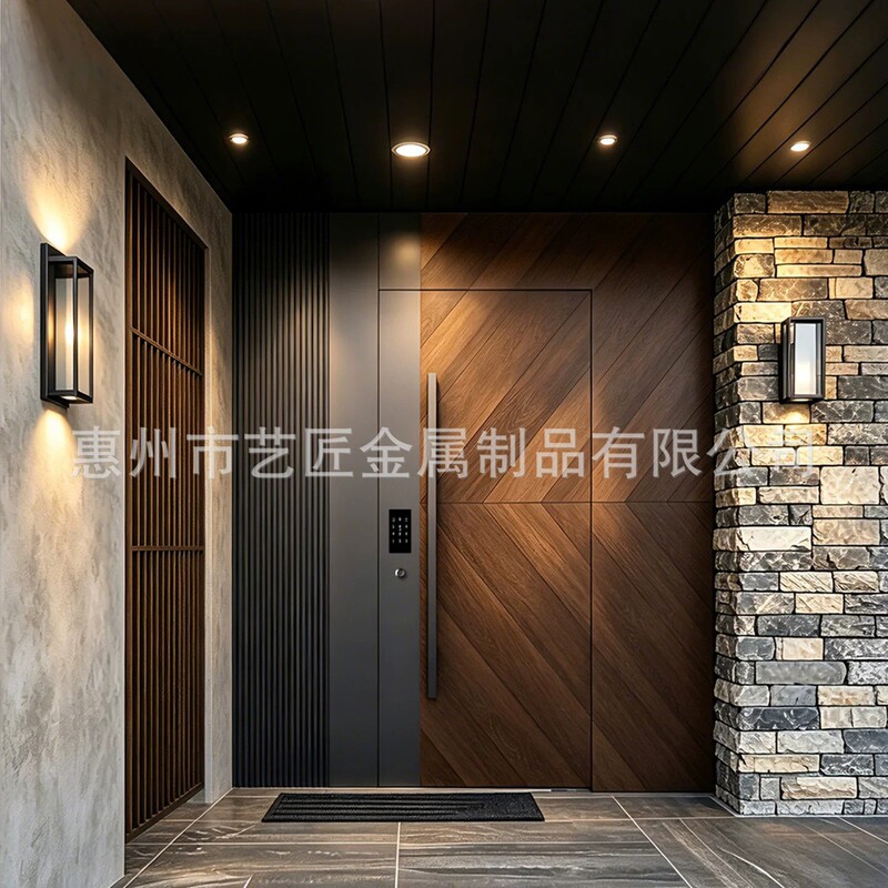 Kasheman's exquisitely crafted cast aluminum entrance door, 2026 new model, supports customized designs for a unique entrance scene for each villa Kasheman's exquisitely crafted cast aluminum entrance door, 2026 new model, supports customized designs for a unique entrance scene for each villa