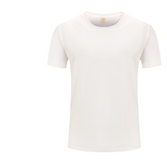 24年新夏男女半袖ファッション純綿tシャツ純色丸襟百合ゆったり