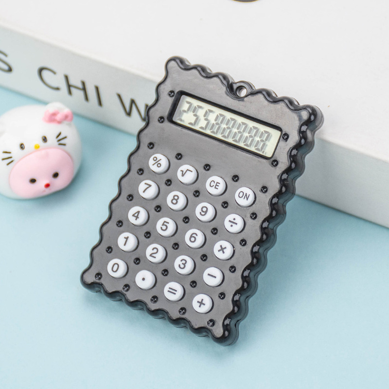 学生ミニペンダント電卓超薄型ポータブルビスケットキャンディーカラーのコンピュータかわいい小型電卓卸売|undefined