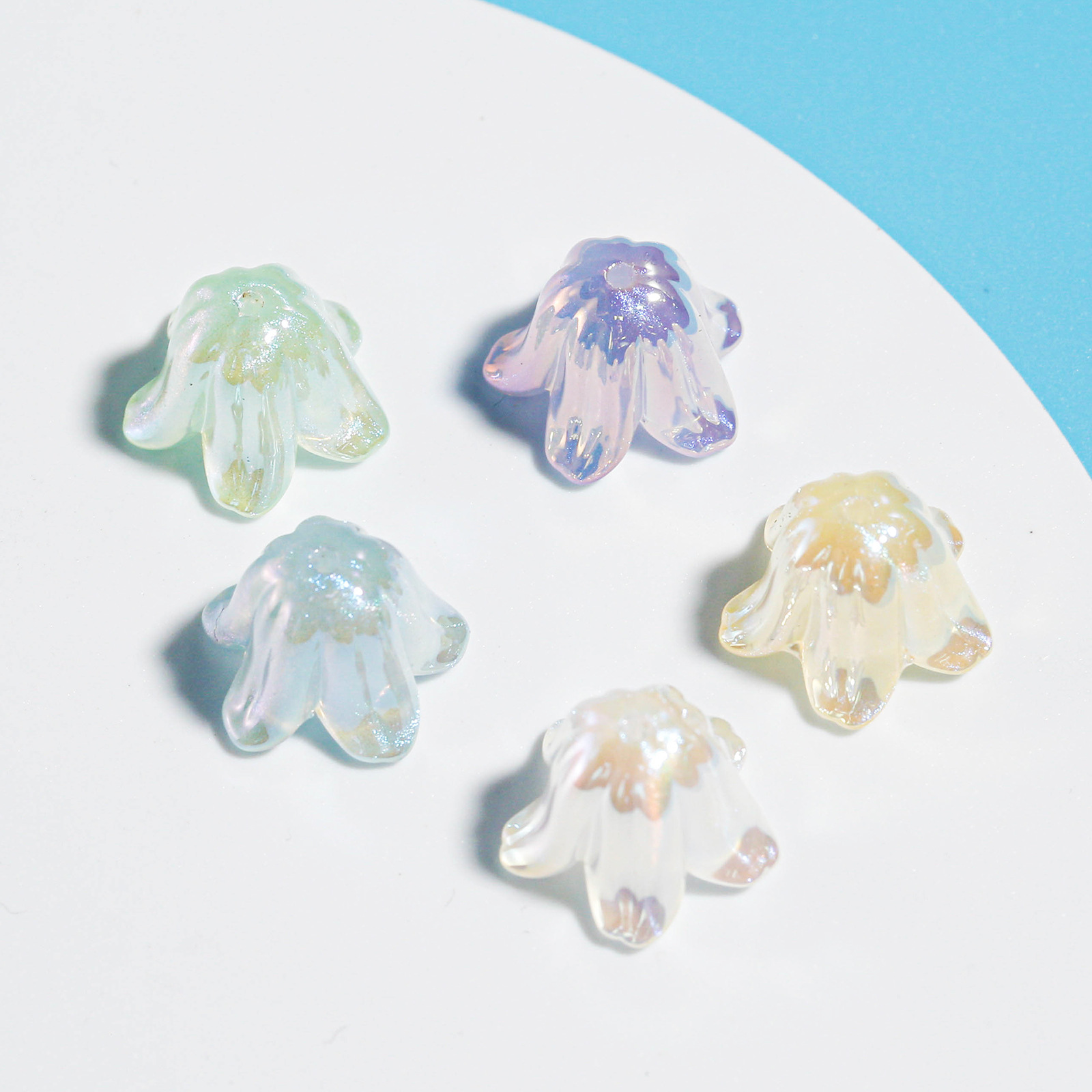 Cuentas de Flor de Lirio de los Valles, Cuentas Sueltas de Flor de Lirio, Bola de Flores, Accesorios de Joyería DIY, Cuentas a Granel