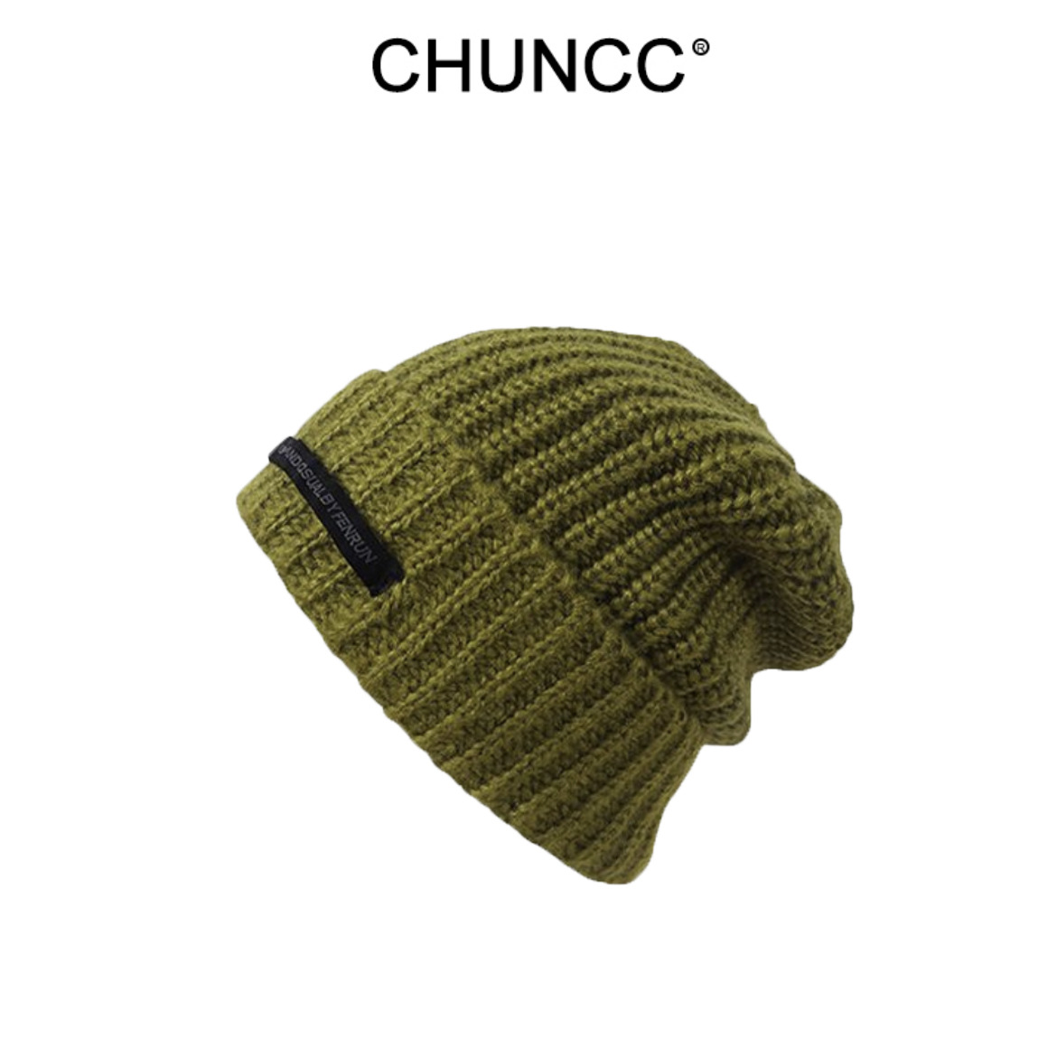 帽子の男性の冬の大きい頭の周りのニットの帽子の男性の保温の毛糸の帽子の潮の冬の山の帽子の男性の冷たい帽子の綿の帽子