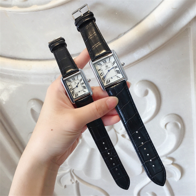 2024 New Hot Selling Watch, Popular Square Plate Waterproof Genuine Leather Couple Watch, Versatile Style for Men and Women Watches_voghion.com