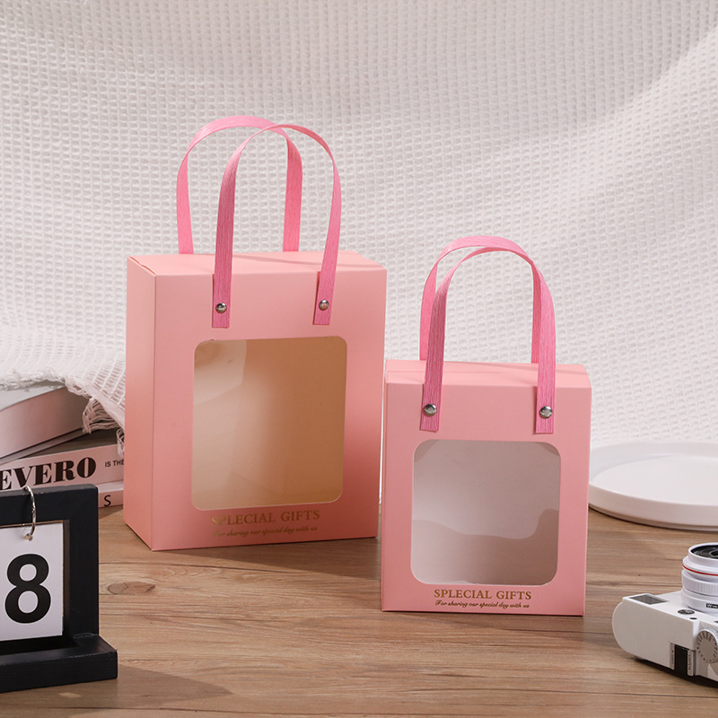 教师节礼物礼品袋伴手礼袋子透明感情人节手提生日礼物袋纸袋