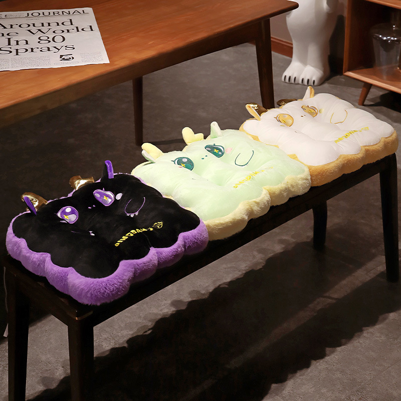 Lindo dragón año cojín a tope cojín del coche cojín a tope cojín de la silla de oficina cojín de larga sesión estudiante aula cojín