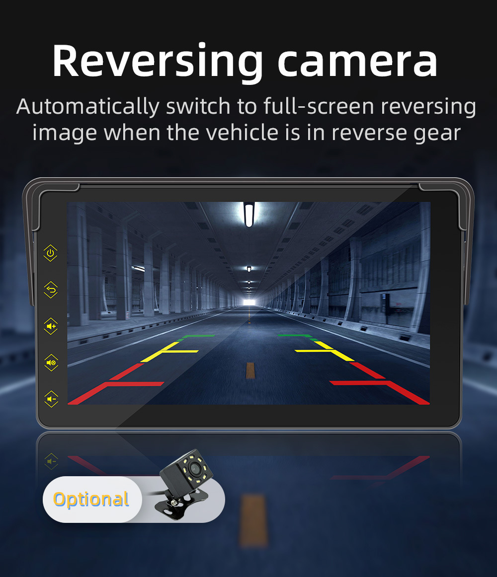 Cross-Border Factory Source 7inch Bluetooth Carplay Navigation Box Car Reversing Rear View Screen Projection Display Touch Screen