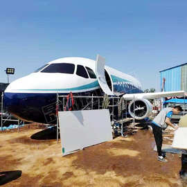 大型航空民航飞机模拟舱乘务员教学逃生设备仓 模拟驾驶客机模型