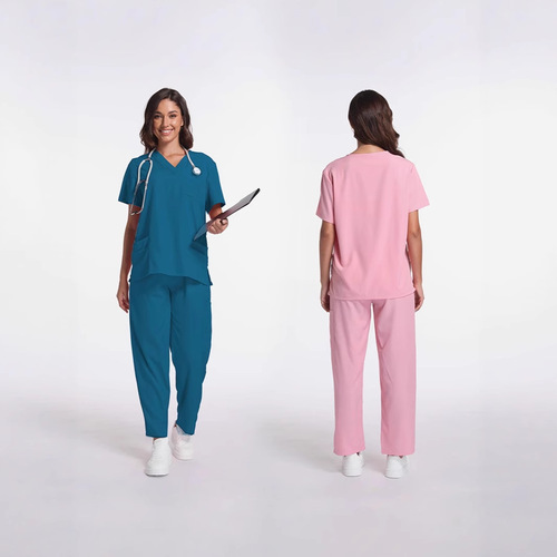 Handwashing Gown Female Doctor Short Sleeve Oral Pet Clinic Operating Room Nurse Workwear Handwashing Gown Medical Staff