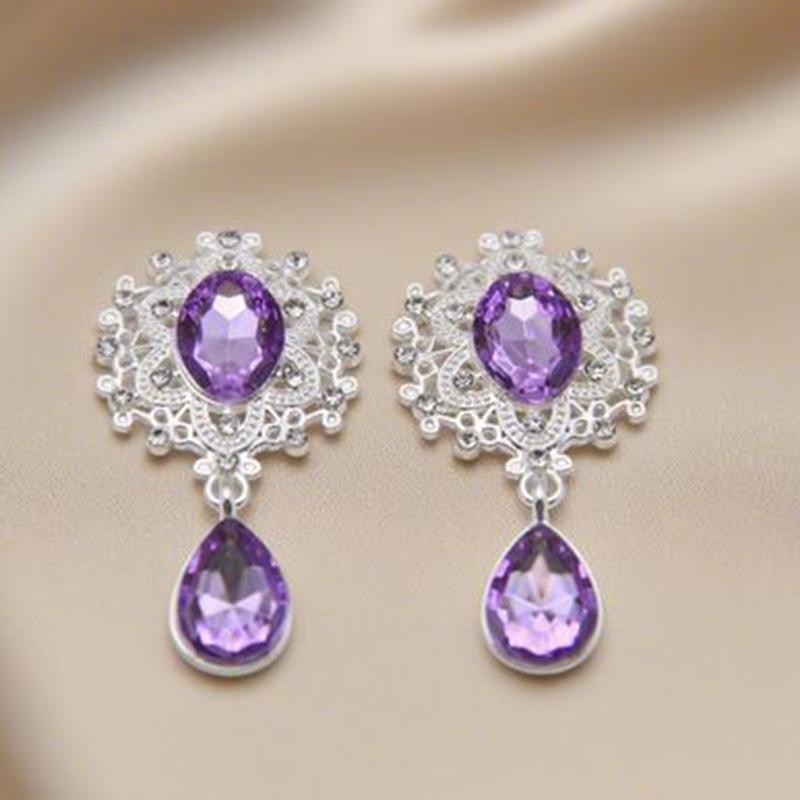 国境を越えた売れ筋 45*25 ミリメートル合金ラインストーンブローチ DIY リボンアクセサリー衣類手作りジュエリーアクセサリー直接バッチ