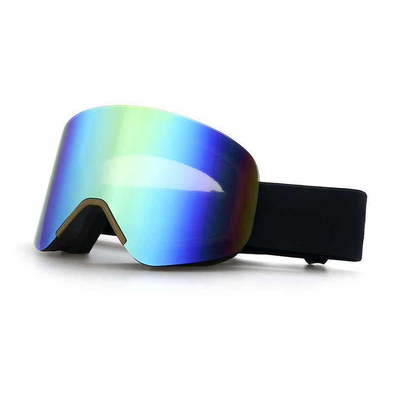 Upgrade magnetic slip interchangeable cylindrical ski anti fog climbing goggles, and goggles equipment_voghion.com