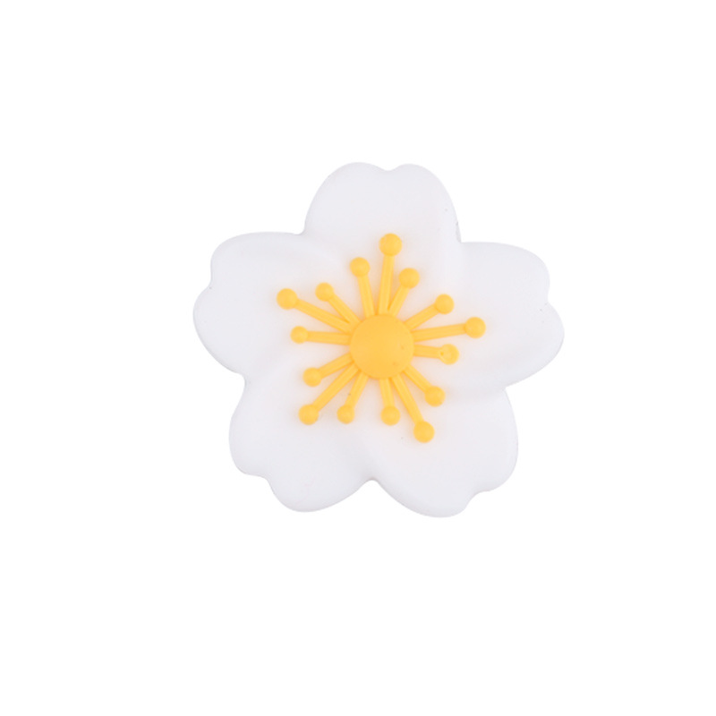 Productos creativos para bebés de bricolaje, flores de begonia, joyas de silicona, chupetes, accesorios de pulsera de mordedor de cadena anti-caída