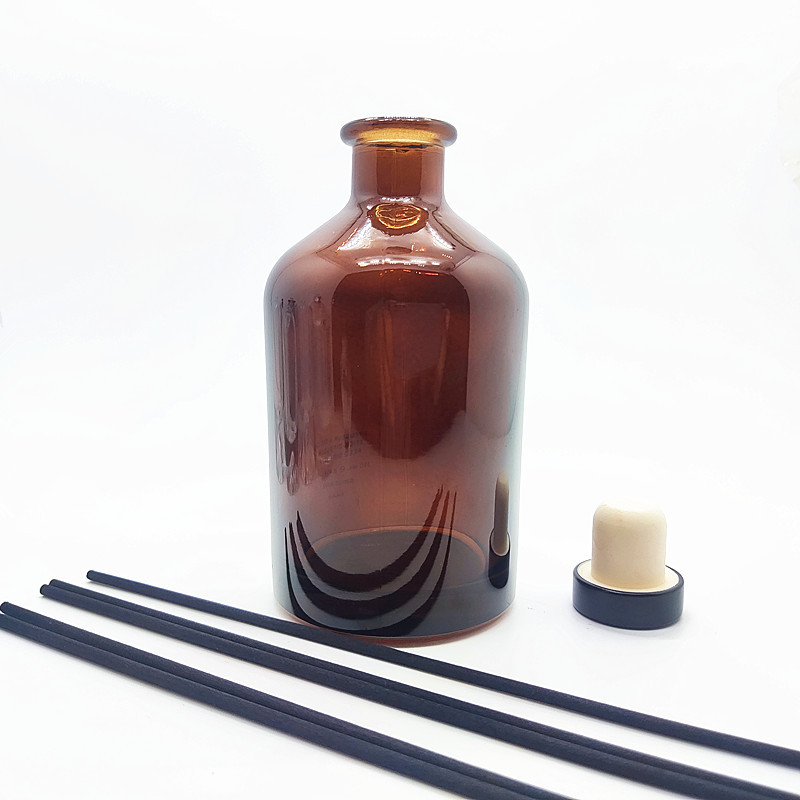 玻璃瓶现货无火香薰瓶空瓶高颜值香薰瓶挥发瓶250ml喷色圆柱