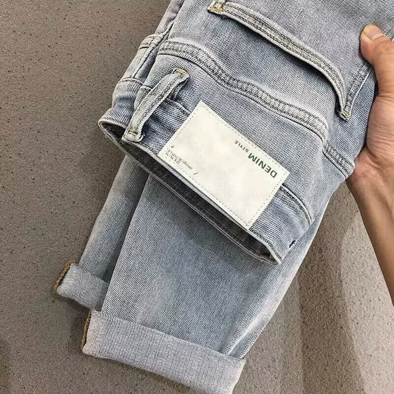Контр-вывод из внешнеторгового хвоста один осенний лёгкий люкс slim-fit джинсы брюки ретро старого типа — ноги дикие универсальный прилив