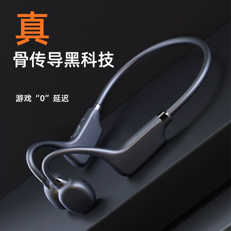 Новая костно-проводящая Bluetooth-гарнитура 2022 года, реальная костная передача звука, длительное время ожидания без карты