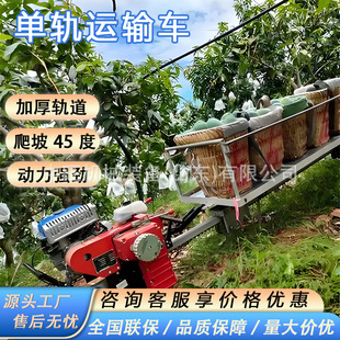 Concrete sand handling rail car mountain complex road handling equipment self-propelled orchard monorail transport vehicle