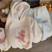 女童25新款冬装女宝宝加厚外套小童韩版可爱棉袄洋气棉服加绒棉衣