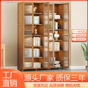 Multi-Layer Storage Cabinet Storage Rack Simple Style Bookcase Floor-Standing Bedroom Home Living Room Multi-Functional Storage Cabinet
