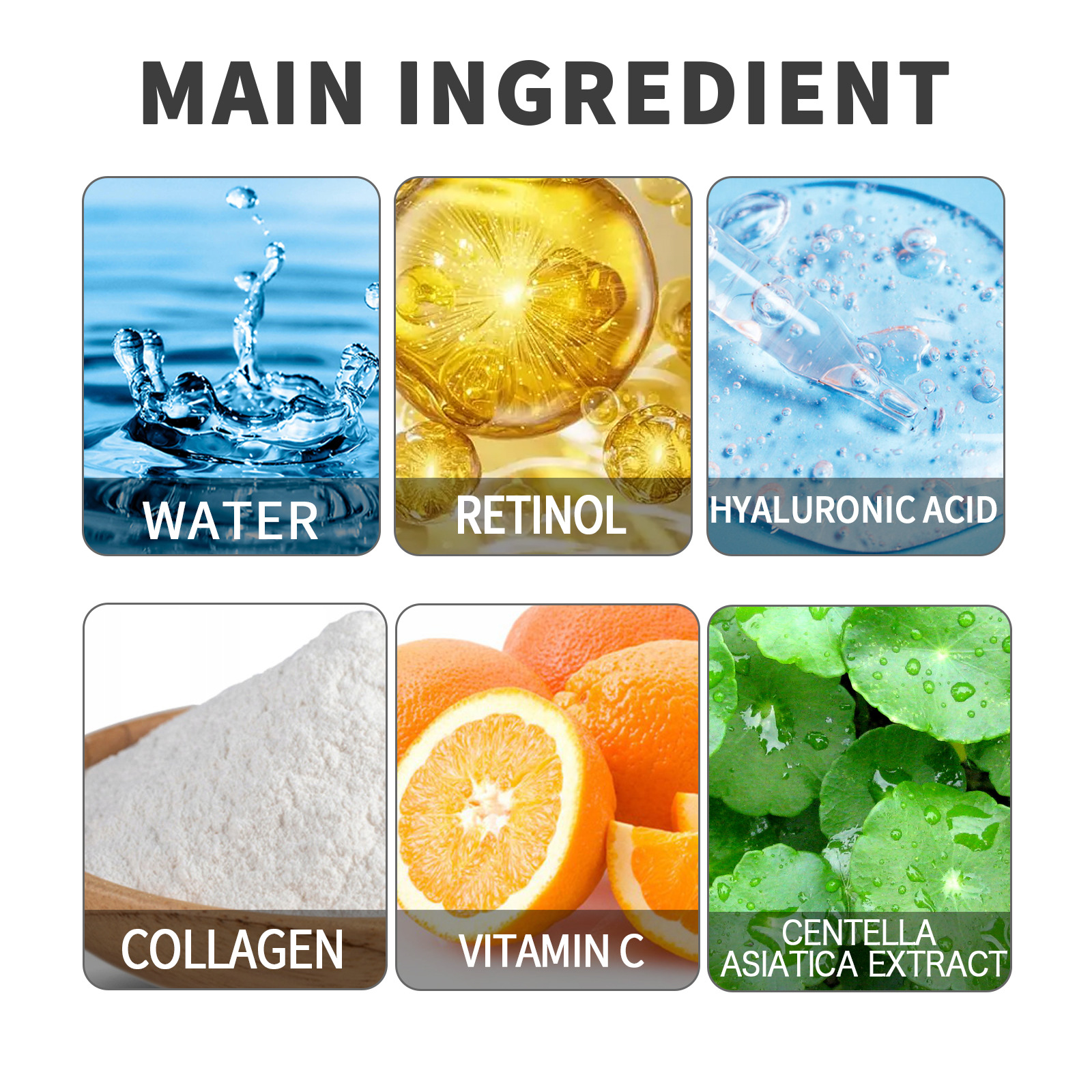 Jayswing Collagène Rétinol éclaircit les ridules, éclaircit les entreprises, blanchit la peau, crème pour le visage anti-rides_voghion.com