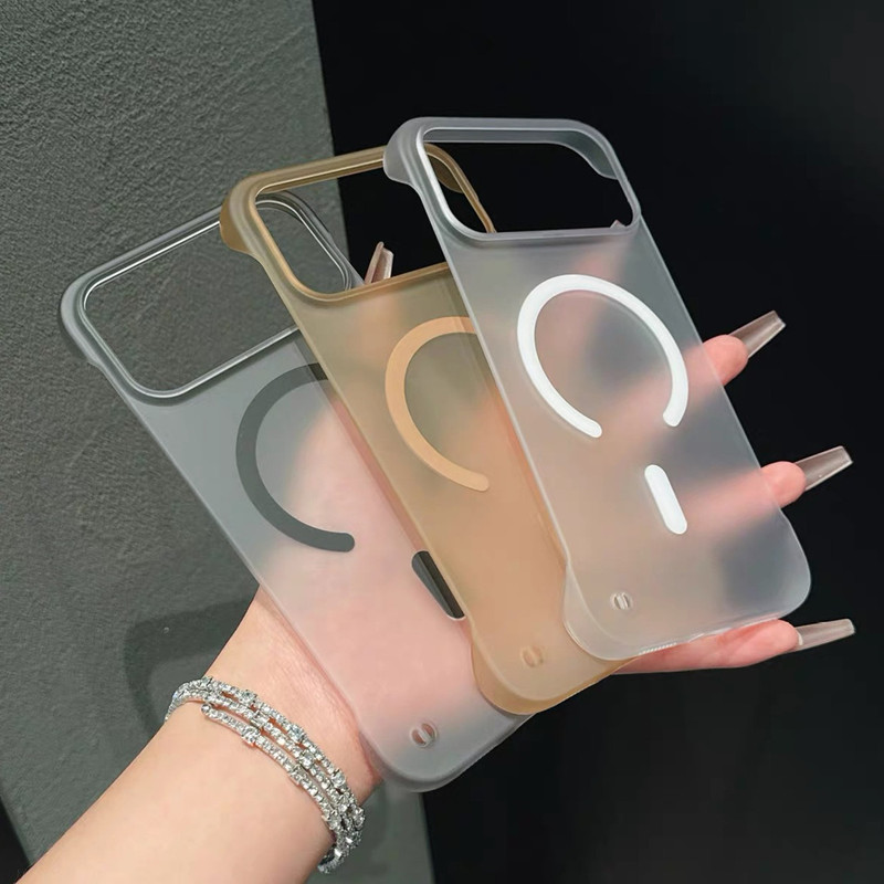 Ice Mist Frameless Case Suitable for iPhone 17 Pro Max, Semi-Transparent Matte Charging Case, Anti-Drop Hard Cover for Apple 16 Ice Mist Frameless Case Suitable for iPhone 17 Pro Max, Semi-Transparent Matte Charging Case, Anti-Drop Hard Cover for Apple 16