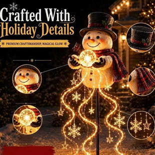 ��Ʒ Snowman Magic Fountain Garden Light ѩ��ħ����Ȫ���@��