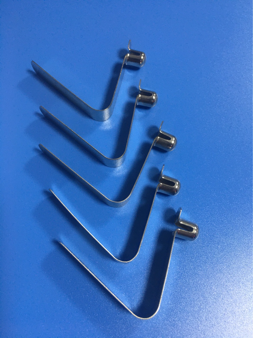 厂家直销伸缩管用直径8mm单双珠V形弹扣管内定位弹片跳珠卡扣管卡