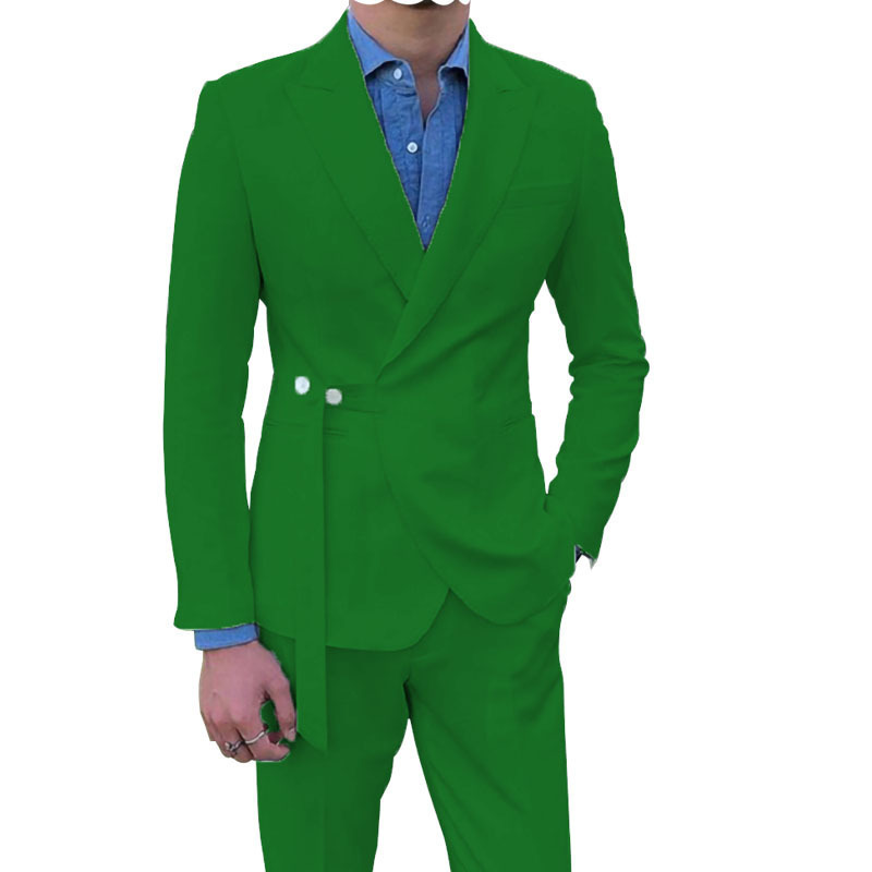 Men's Two-Piece Suit Amazon Best-Selling Suit Men's Slim Dress Men's High-End Suit Suit