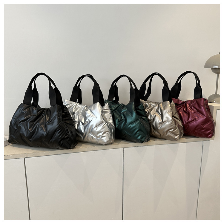 Versatile Women's Shoulder Bag And Handheld Tote In Cotton Fabric_voghion.com