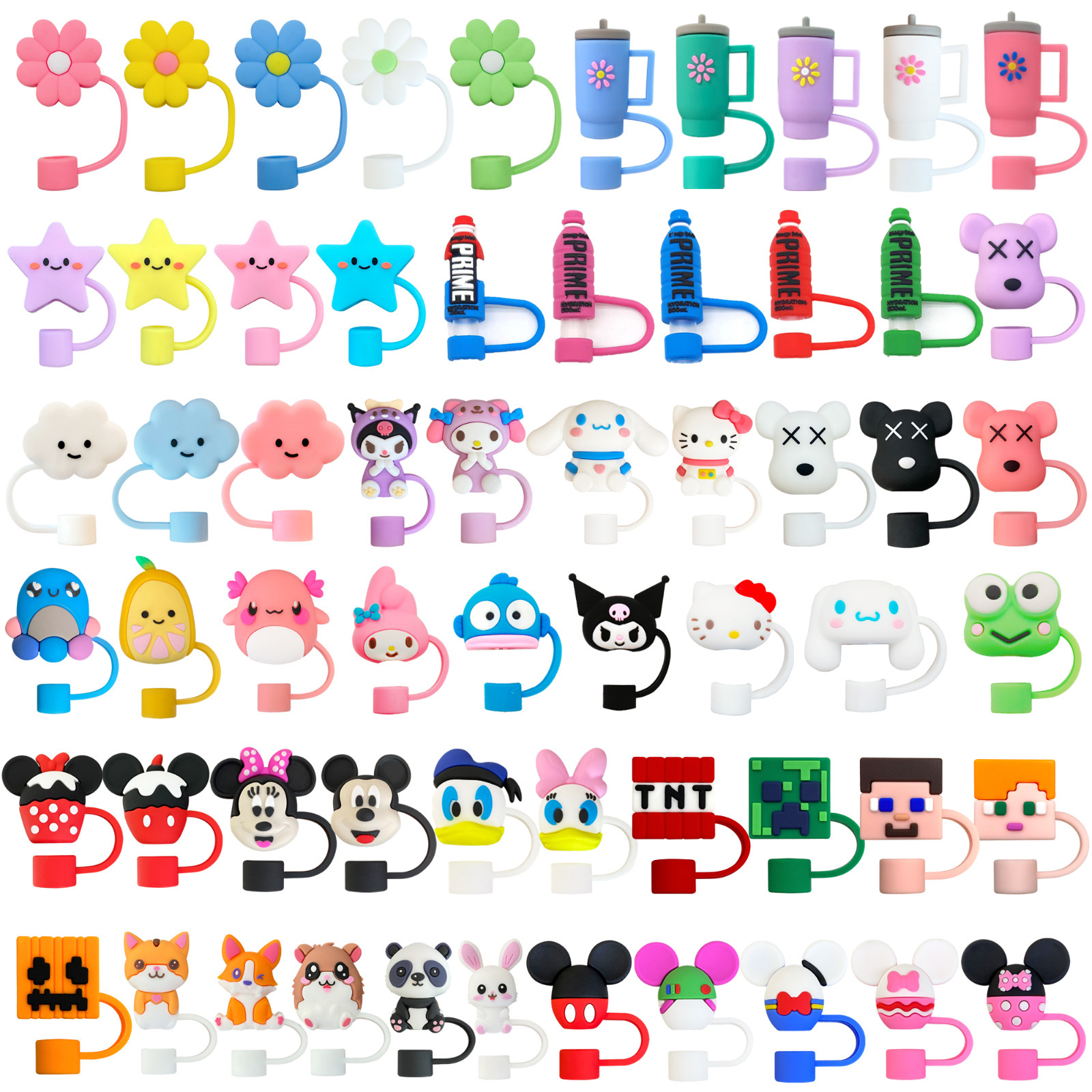 Tapa de pajita de 10mm Tapa de aislamiento transfronterizo Taza de hielo Taza de agua Stanley Stanley Tapa de pajita a prueba de polvo de PVC