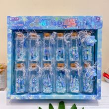 新款雪精灵的闪亮许愿瓶漂流瓶海洋可爱创意幸运祈福心愿瓶星星瓶