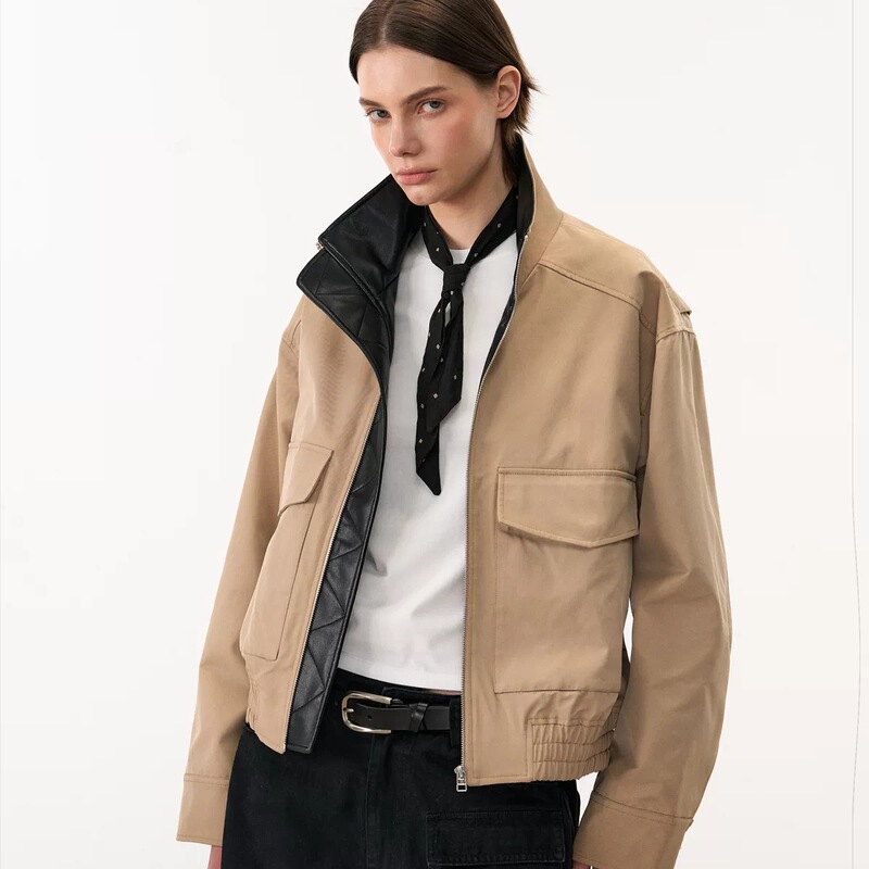 LC821 Stand Collar Barn Jacket, Three-Proof, Sturdy, Short and Wide, Barn Style Cleanfit Casual Coat LC821 Stand Collar Barn Jacket, Three-Proof, Sturdy, Short and Wide, Barn Style Cleanfit Casual Coat