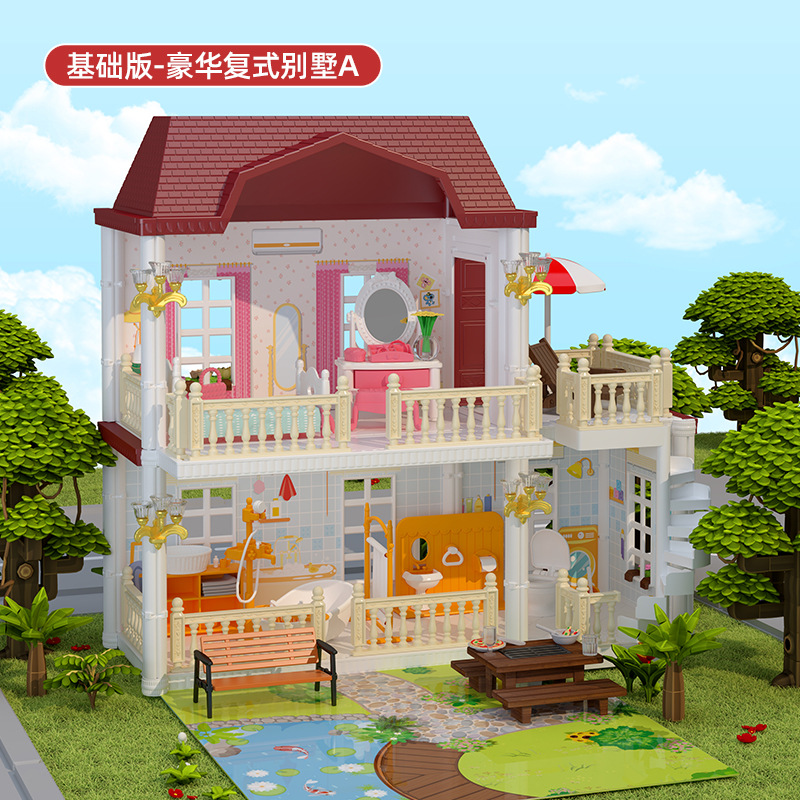 Kaola diario Casa de juego para niños juguete niña princesa Castillo Villa Casa Regalo de Cumpleaños niña casa de muñecas