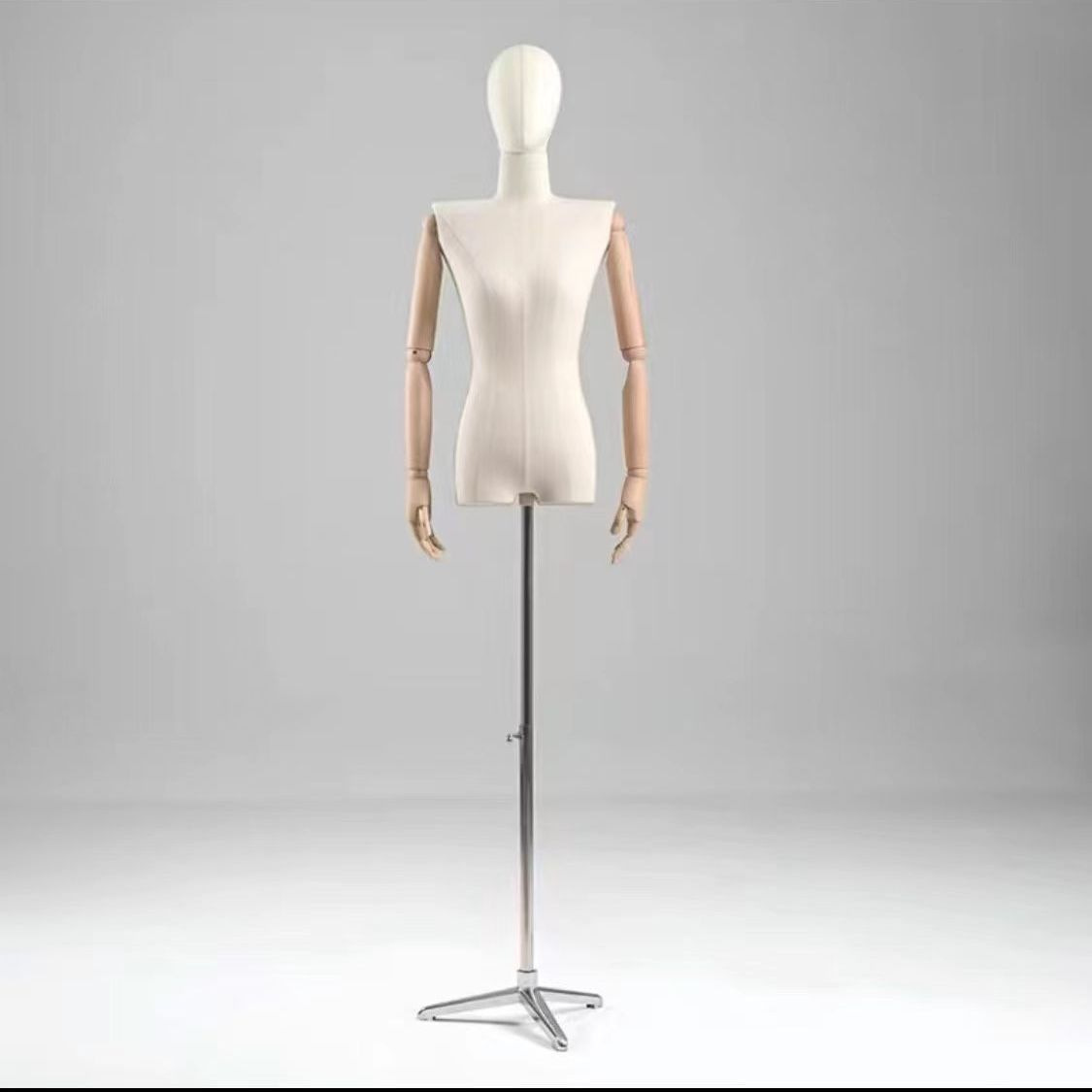 Modelo de busto femenino accesorios hombros planos estante de ropa de estilo coreano estante de ventana maniquí estante de exhibición de cuerpo humano