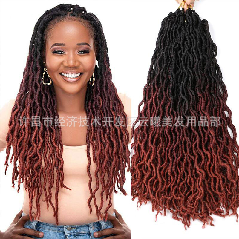 Xuchang Wig African Dreadlocks Crochet Hair Extension 12/18/ 24inch Gypsy Locs Jeep Chemical Fiber Wig Xuchang Wig African Dreadlocks Crochet Hair Extension 12/18/ 24inch Gypsy Locs Jeep Chemical Fiber Wig