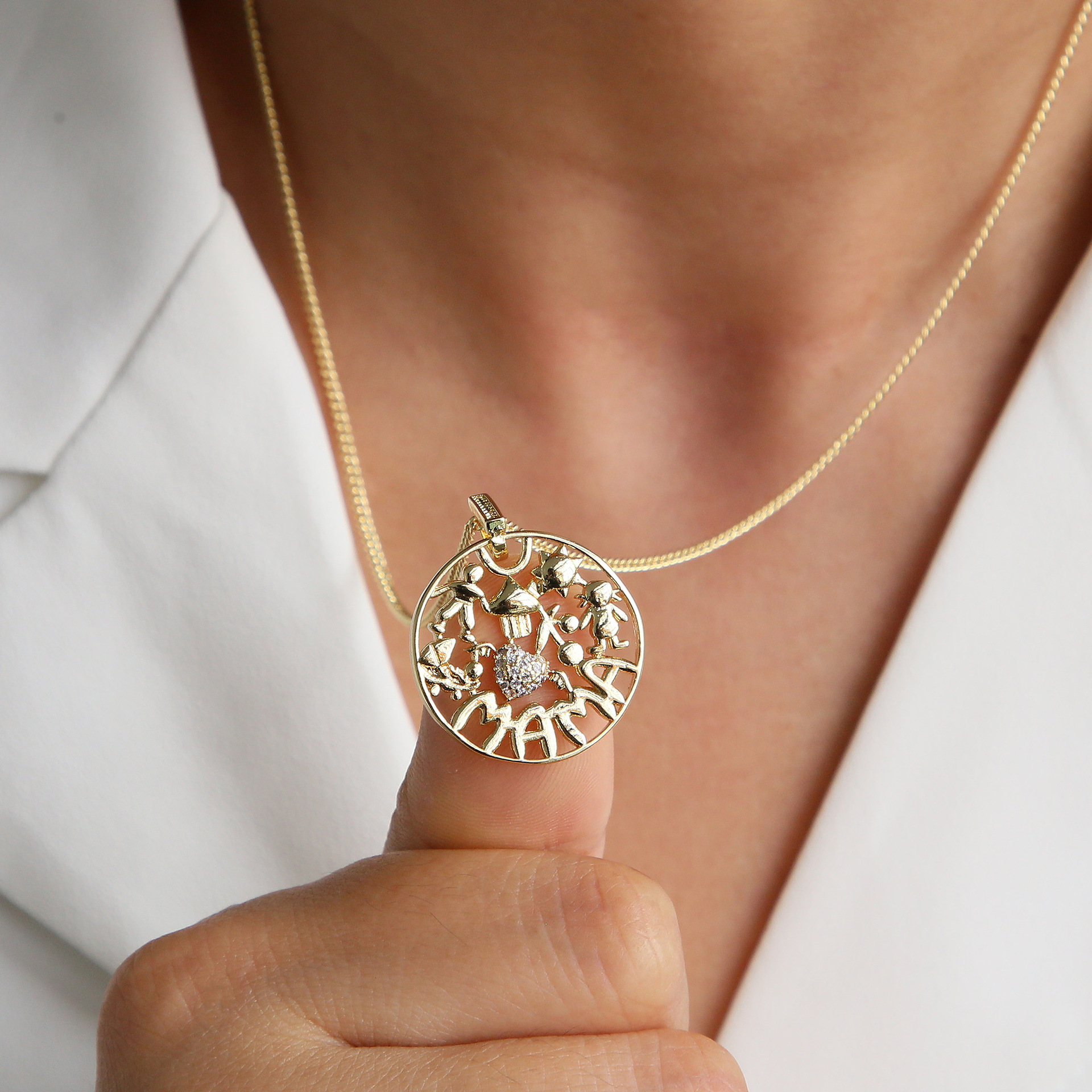 Vocabulary Words/Name IG Style Basic Copper Pendant Necklace Plating Lobster Trigger Clasp Closure display picture 1