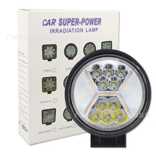 Large Field of View Y-Shaped Flash 117W Car Led Work Light Off-Road Vehicle Modified Headlight Inspection Light Auxiliary Light