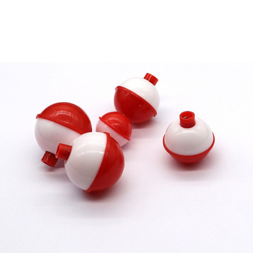 Floating Ball Ultrasound Spherical Plastic Bobber Red and White Fishing Bobber Fishing Tackle Accessory Fishing Ball Bobber Fishing Tackle Accessory