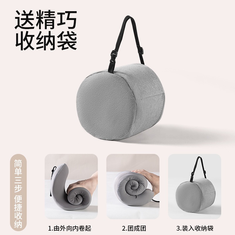 u型枕旅行便携颈枕飞机睡觉枕头脖子脖枕显眼包可收纳护颈u形枕