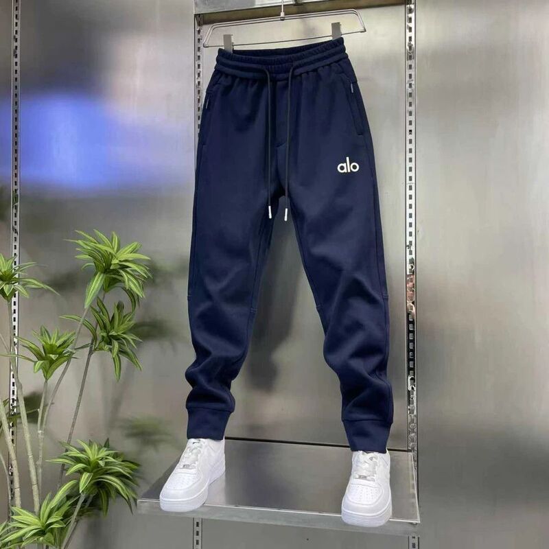 秋季新款时尚男士纯色轻奢休闲裤休闲百搭运动卫裤潮流宽松束脚款|undefined