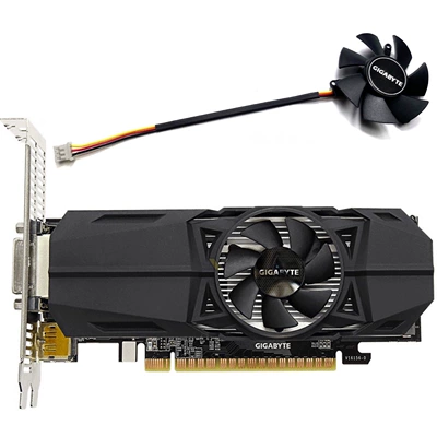 GigAbyte GTX1050ti 1050 1030 N710 HAlf-height Knife CArd GrAphicS CArd FAn FS1250-S2053A