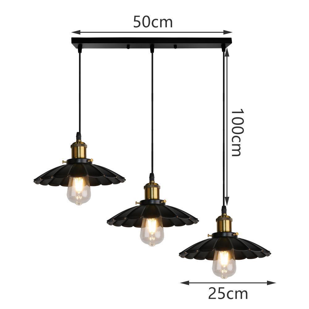 Araña retro estadounidense transfronteriza, pequeña falda negra, araña de hierro forjado, cafetería creativa, barra, restaurante, araña