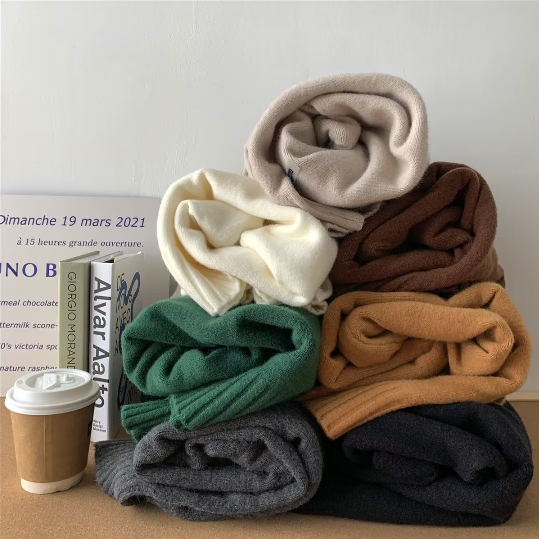 Stehkragenpullover für Männer im amerikanischen Herbst-Winter, dick, locker, lässiger Stil, High-End-Gefühl, gestrickter Pullover für Wärme_voghion.com