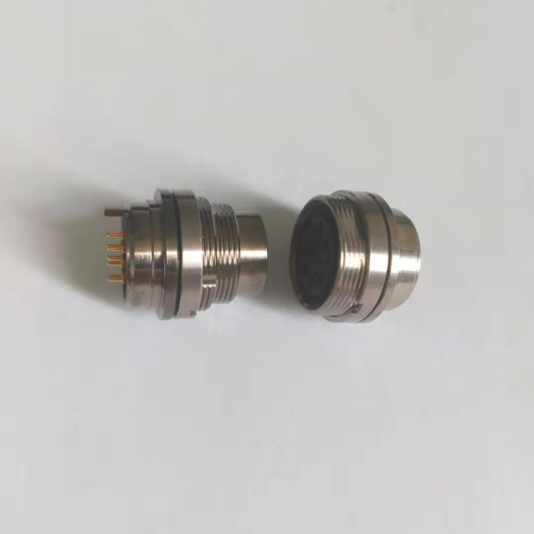 AISG穿墙式焊板连接器航空插头航空插座连接器