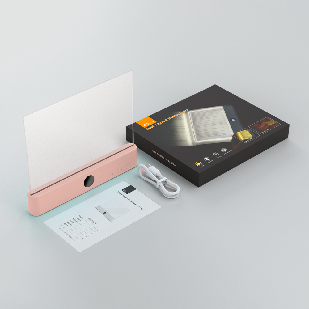 Luz de lectura LED tipo marcador ultra delgada vista nocturna plana para proteger los ojos de los estudiantes de lectura TK transfronteriza