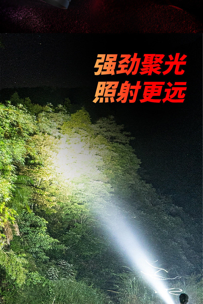 Philips LED flashlight flashlight long endurance field super bright waterproof outdoor lighting SFL2185