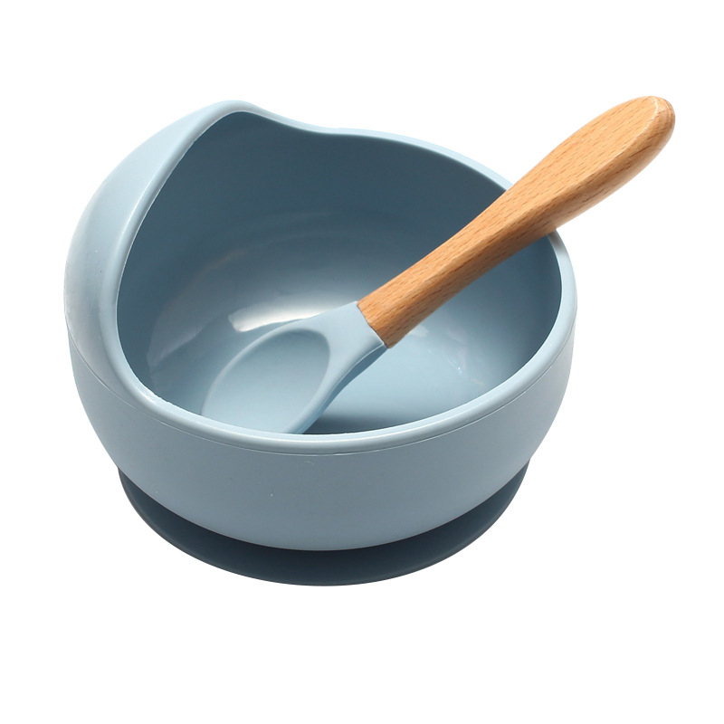 Gray blue—-bowl+spoon
