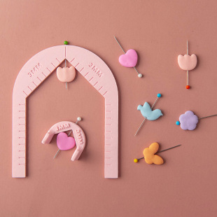 Soft Clay Earrings Drilling Guide Pendant through Hole Auxiliary Bracket Clay Thickness Balance Ruler Hand Tool